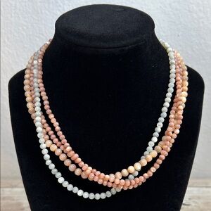 Vintage Multi-Strand Mother of Pearl Necklace
